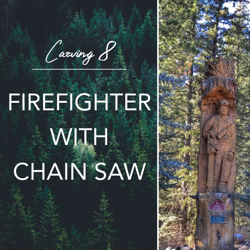 Carving 8: Firefighter with Chainsaw