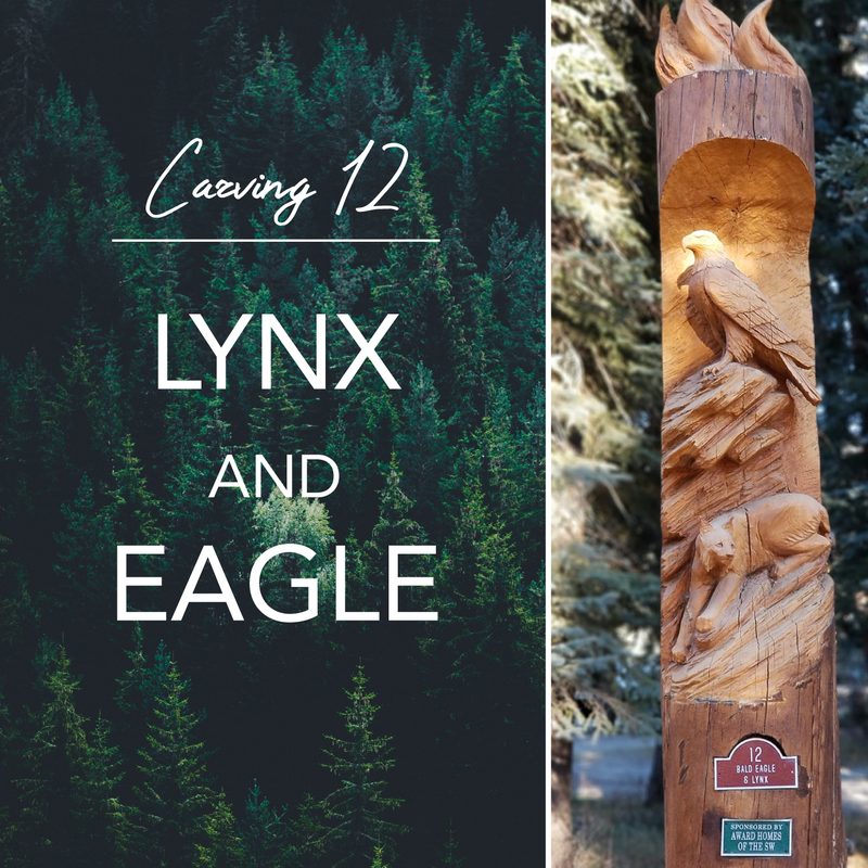 Carving 12: Lynx and Eagle