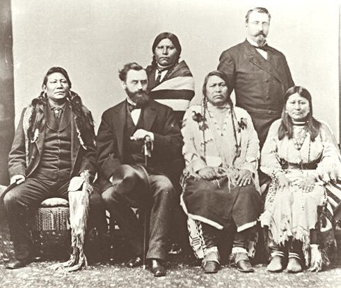Ute delegation in Washington, D.C., 1880, including Southern Ute leader Ignacio