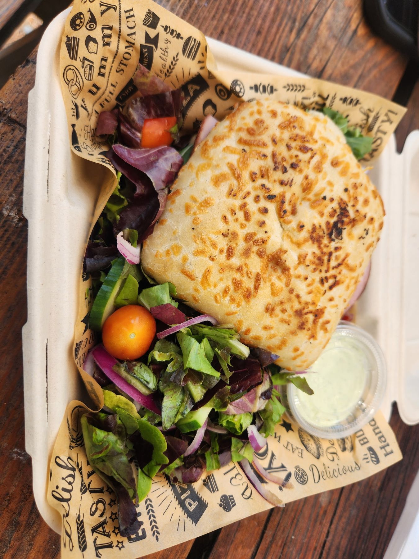 The Johnnie Cristo melt with a side salad